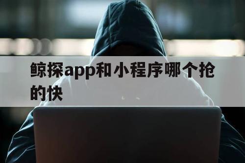 鲸探app和小程序哪个抢的快（小鲸快拣APp）