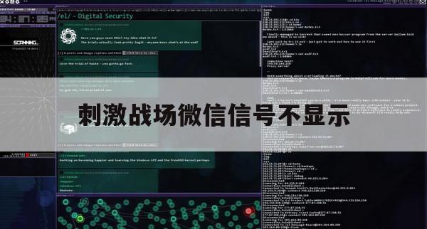 刺激战场微信信号不显示（微信显示没信号）