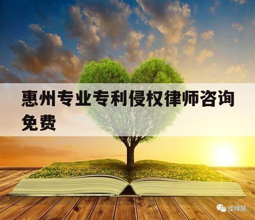 惠州专业专利侵权律师咨询免费（广东专利律师）