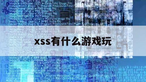 xss有什么游戏玩（游戏里xss啥意思）