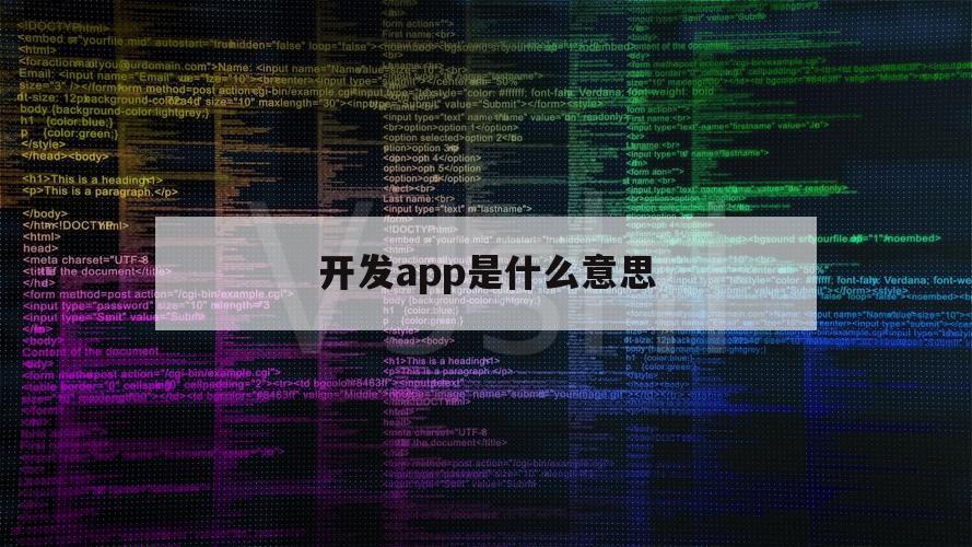 开发app是什么意思（app使用的开发代码都是啥）