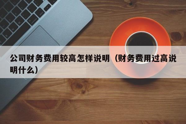 公司财务费用较高怎样说明（财务费用过高说明什么）