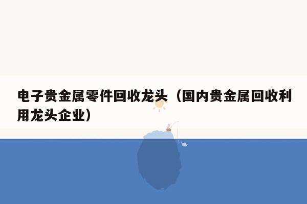 电子贵金属零件回收龙头（国内贵金属回收利用龙头企业）