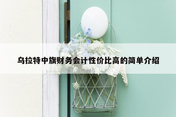 乌拉特中旗财务会计性价比高的简单介绍