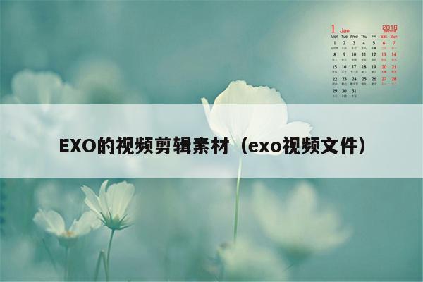 EXO的视频剪辑素材（exo视频文件）