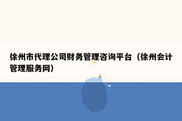 徐州市代理公司财务管理咨询平台（徐州会计管理服务网）