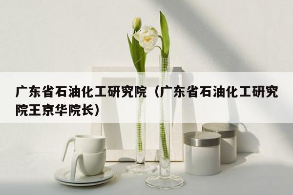 广东省石油化工研究院（广东省石油化工研究院王京华院长）