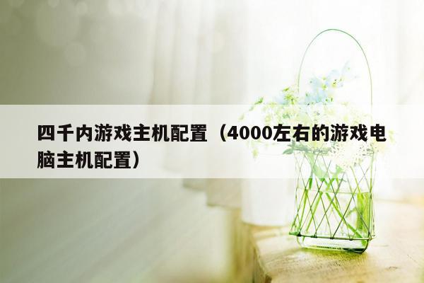 四千内游戏主机配置（4000左右的游戏电脑主机配置）