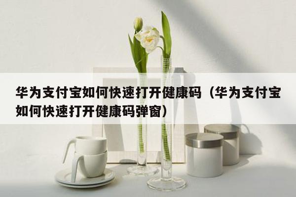 华为支付宝如何快速打开健康码（华为支付宝如何快速打开健康码弹窗）