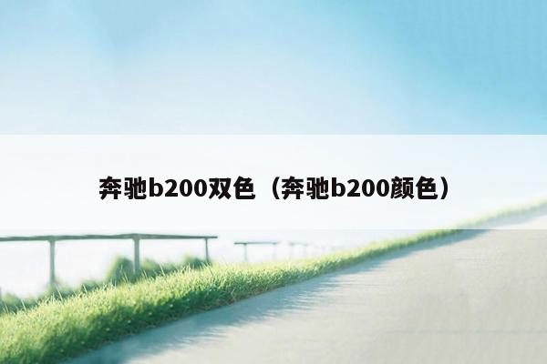 奔驰b200双色（奔驰b200颜色）