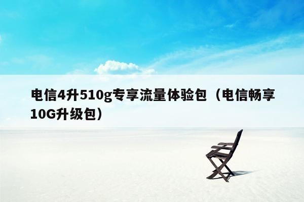 电信4升510g专享流量体验包（电信畅享10G升级包）