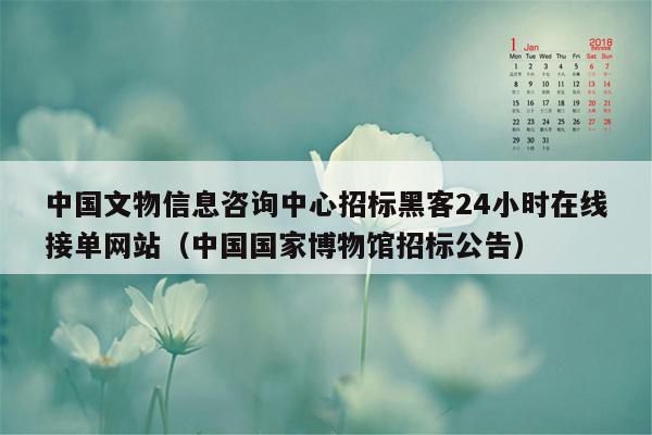 中国文物信息咨询中心招标黑客24小时在线接单网站（中国国家博物馆招标公告）