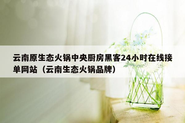 云南原生态火锅中央厨房黑客24小时在线接单网站（云南生态火锅品牌）