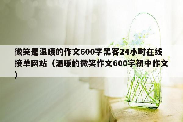 微笑是温暖的作文600字黑客24小时在线接单网站（温暖的微笑作文600字初中作文）