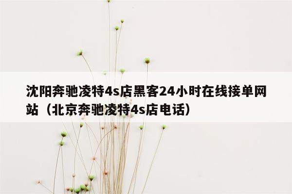 沈阳奔驰凌特4s店黑客24小时在线接单网站（北京奔驰凌特4s店电话）