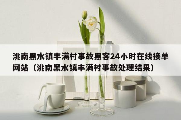 洮南黑水镇丰满村事故黑客24小时在线接单网站（洮南黑水镇丰满村事故处理结果）