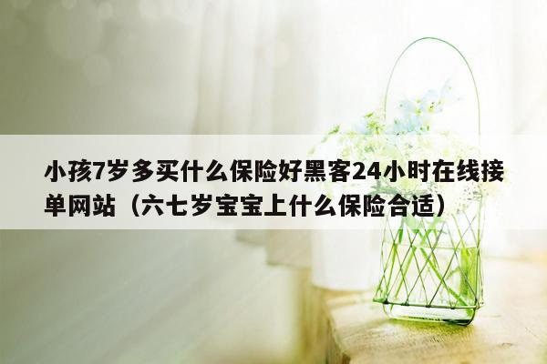 小孩7岁多买什么保险好黑客24小时在线接单网站（六七岁宝宝上什么保险合适）