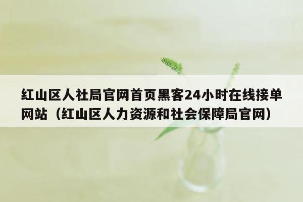 红山区人社局官网首页黑客24小时在线接单网站（红山区人力资源和社会保障局官网）