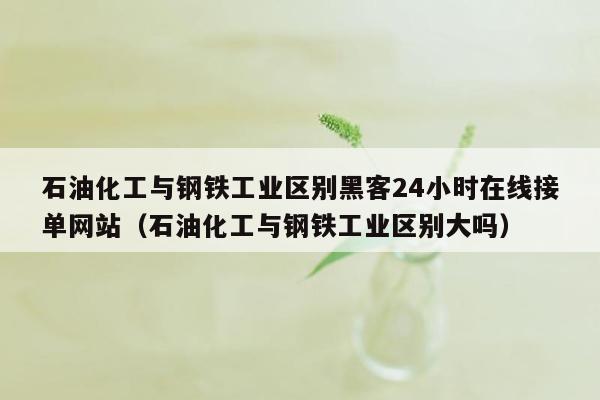 石油化工与钢铁工业区别黑客24小时在线接单网站（石油化工与钢铁工业区别大吗）