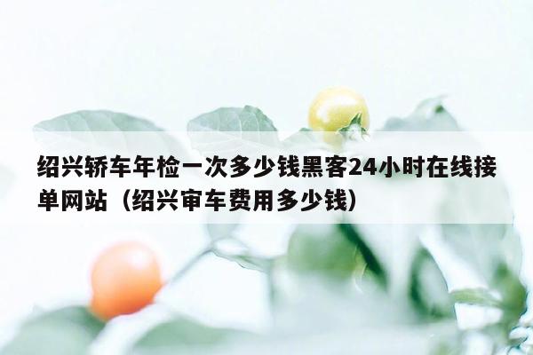 绍兴轿车年检一次多少钱黑客24小时在线接单网站（绍兴审车费用多少钱）