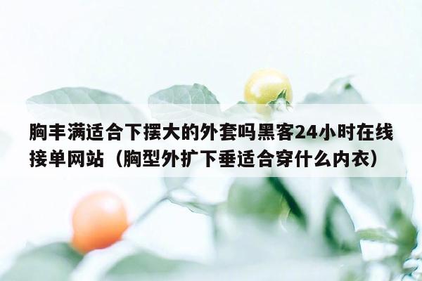 胸丰满适合下摆大的外套吗黑客24小时在线接单网站（胸型外扩下垂适合穿什么内衣）