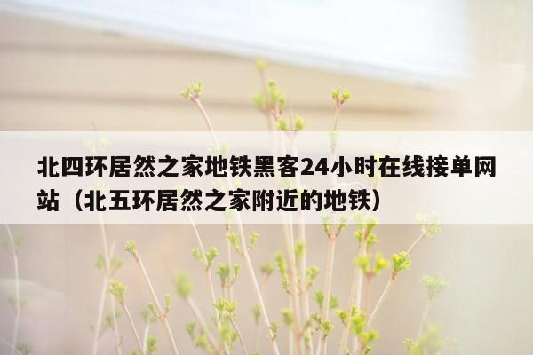 北四环居然之家地铁黑客24小时在线接单网站（北五环居然之家附近的地铁）