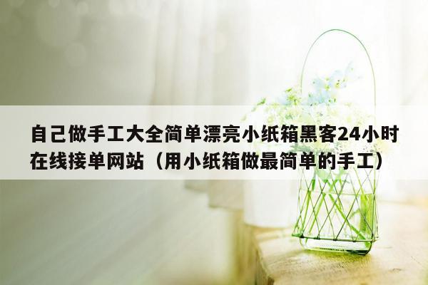 自己做手工大全简单漂亮小纸箱黑客24小时在线接单网站（用小纸箱做最简单的手工）