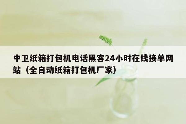 中卫纸箱打包机电话黑客24小时在线接单网站（全自动纸箱打包机厂家）