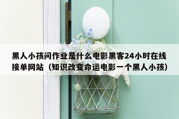 黑人小孩问作业是什么电影黑客24小时在线接单网站（知识改变命运电影一个黑人小孩）