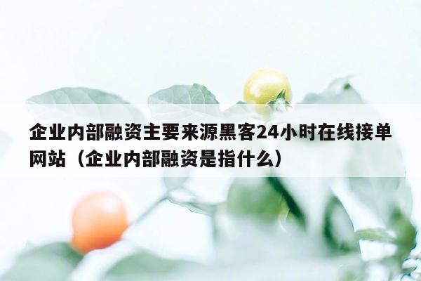 企业内部融资主要来源黑客24小时在线接单网站（企业内部融资是指什么）