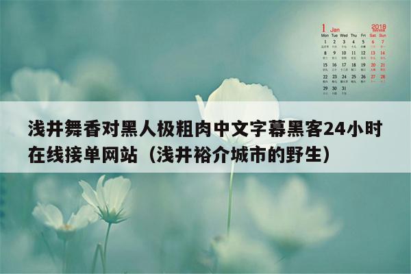 浅井舞香对黑人极粗肉中文字幕黑客24小时在线接单网站（浅井裕介城市的野生）