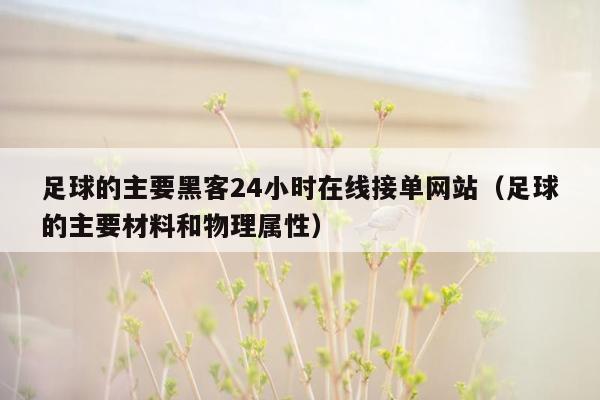 足球的主要黑客24小时在线接单网站（足球的主要材料和物理属性）