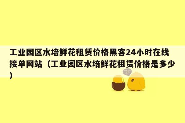 工业园区水培鲜花租赁价格黑客24小时在线接单网站（工业园区水培鲜花租赁价格是多少）