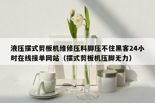 液压摆式剪板机维修压料脚压不住黑客24小时在线接单网站（摆式剪板机压脚无力）