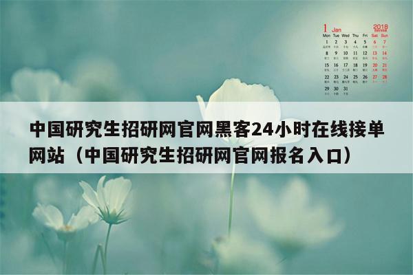 中国研究生招研网官网黑客24小时在线接单网站（中国研究生招研网官网报名入口）