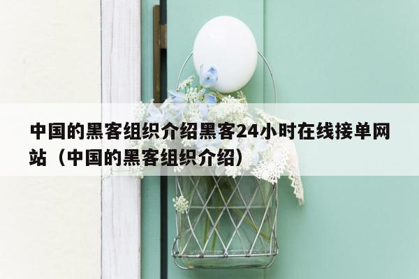 中国的黑客组织介绍黑客24小时在线接单网站（中国的黑客组织介绍）