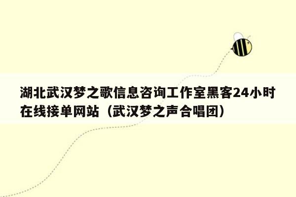 湖北武汉梦之歌信息咨询工作室黑客24小时在线接单网站（武汉梦之声合唱团）