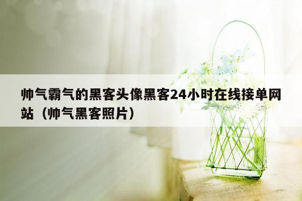 帅气霸气的黑客头像黑客24小时在线接单网站（帅气黑客照片）