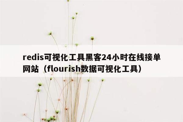 redis可视化工具黑客24小时在线接单网站（flourish数据可视化工具）