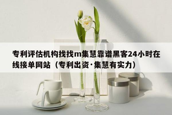 专利评估机构找找m集慧靠谱黑客24小时在线接单网站（专利出资·集慧有实力）