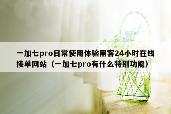 一加七pro日常使用体验黑客24小时在线接单网站（一加七pro有什么特别功能）