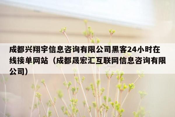 成都兴翔宇信息咨询有限公司黑客24小时在线接单网站（成都晟宏汇互联网信息咨询有限公司）