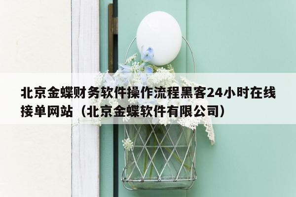 北京金蝶财务软件操作流程黑客24小时在线接单网站（北京金蝶软件有限公司）