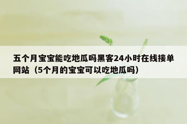 五个月宝宝能吃地瓜吗黑客24小时在线接单网站（5个月的宝宝可以吃地瓜吗）