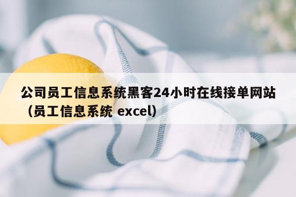 公司员工信息系统黑客24小时在线接单网站（员工信息系统 excel）