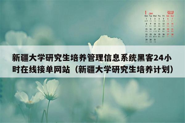 新疆大学研究生培养管理信息系统黑客24小时在线接单网站（新疆大学研究生培养计划）