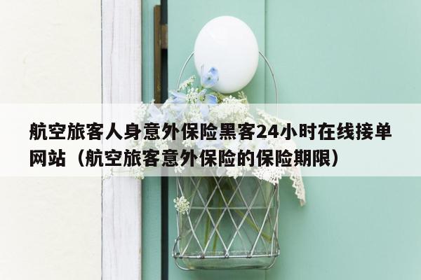 航空旅客人身意外保险黑客24小时在线接单网站（航空旅客意外保险的保险期限）