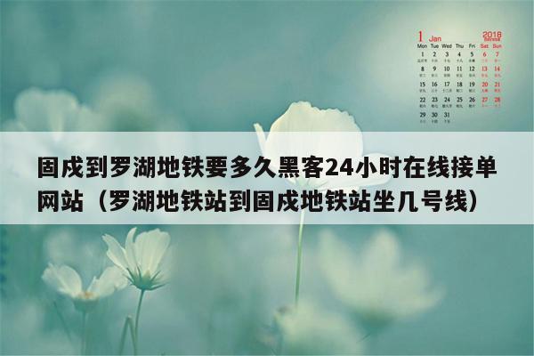 固戍到罗湖地铁要多久黑客24小时在线接单网站（罗湖地铁站到固戍地铁站坐几号线）