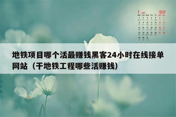 地铁项目哪个活最赚钱黑客24小时在线接单网站（干地铁工程哪些活赚钱）