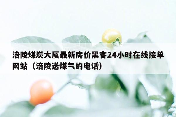 涪陵煤炭大厦最新房价黑客24小时在线接单网站（涪陵送煤气的电话）